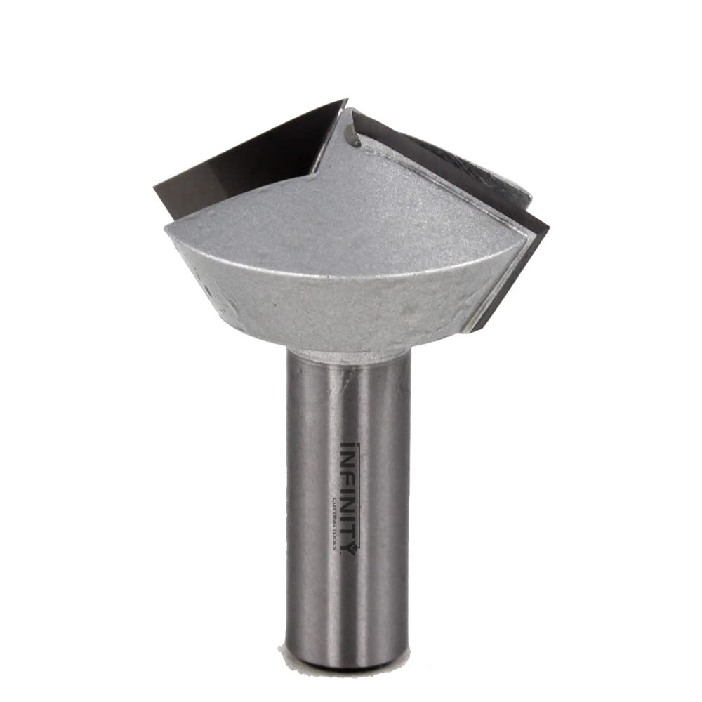 Infinity Cutting Tools 1/2" Shank, Hexadeca Bit, 1-1/2" C.D. x 7/8" C.H. x 22.5° C.A. | Carbide Tip | Heavy-Duty | Ultra-Smooth Finish | Handheld Router Bits