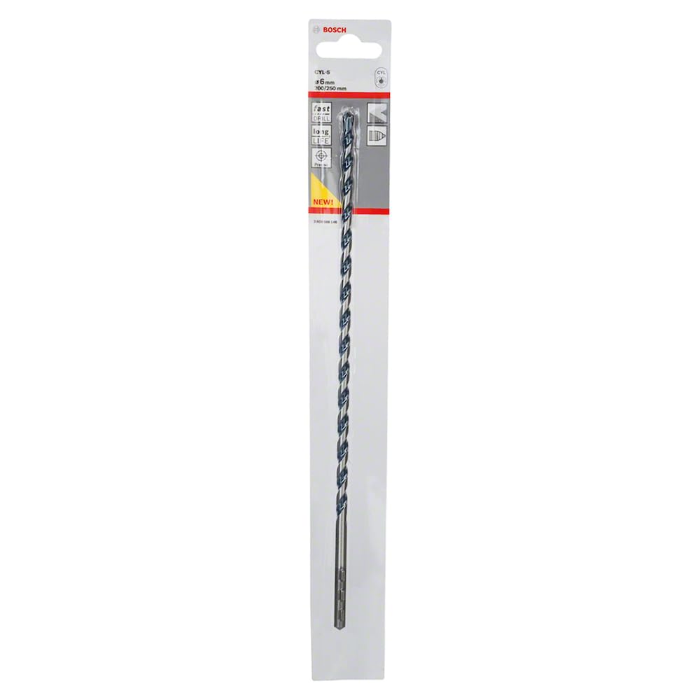 Bosch 2 608 588 146 - Brocas para hormigón CYL-5-6 x 200 x 250 mm (pack de 1)