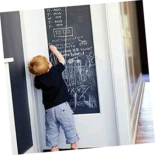 2 Rolls Black Chalk Menu Chalkboard Stickers For Message Board Chalkboard Wall Decal Removable Wall Sticker For Removable Chalkboard Sticky Blackboard Wall Decals #TOP3