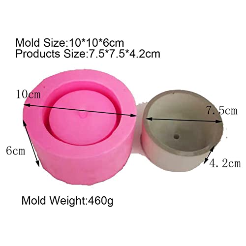 Round Silicone Flower Pot Molds For Epoxy Resin Concrete Succulent Plants Clay Cement Molds Candle Pen Holder Moulds #TOP1