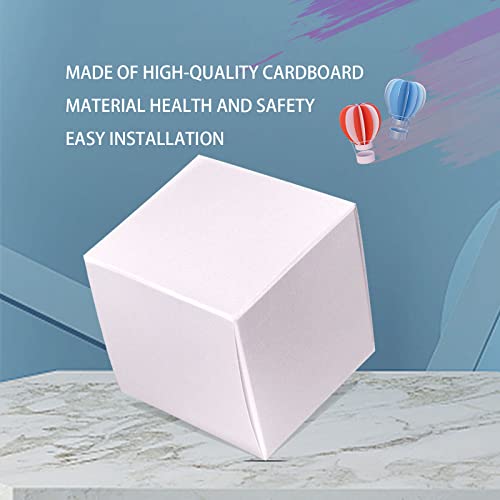 Newsnow Candy Gift Box Party Box 50Pack 3X3X3 Inches, Paper Gift Boxes Gift Boxes Bridal Shower Anniverary Birthday Party Wedding Favor (White) #TOP4
