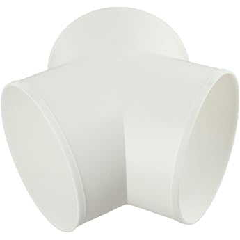 PVC Y Shaped Ducting Splitter Connector Exhaust Splitter Connector for Extractor Fan Cooker Hood Accessories 150mm