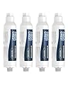 AQUA CREST RV Water Filter, RV Inline Water Filter with NSF Certified, Reduces Chlorine, Bad Taste and Odor, Ideal for Garden and Camper (Filter 4 Pack)