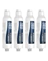 AQUA CREST RV Water Filter, RV Inline Water Filter with NSF Certified, Reduces Chlorine, Bad Taste and Odor, Ideal for Garden and Camper (Filter 4 Pack)