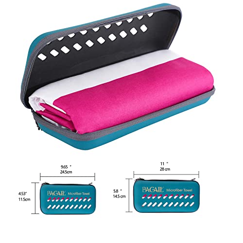 Bagail Microfiber Beach Towel - Extra Large Quick Dry Swimming Towel Oversized, Super Absorbent, Sand Free And Ultra Compact For Pool, Travel Or Camping - 36X72 Inches Pink Stripe #TOP3