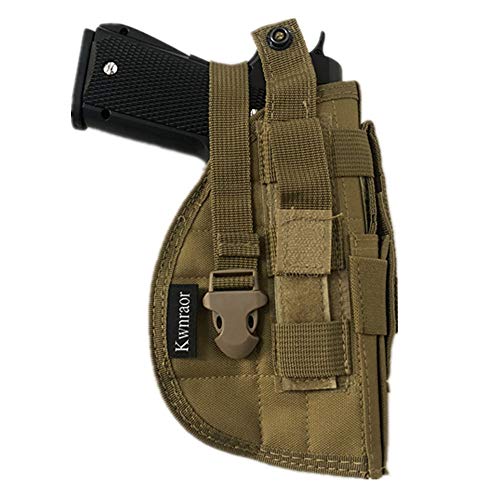 Kwnraor Molle Belt Holster, Tactical Adjustable Pistol Holster with Magazine Pouch for S&W