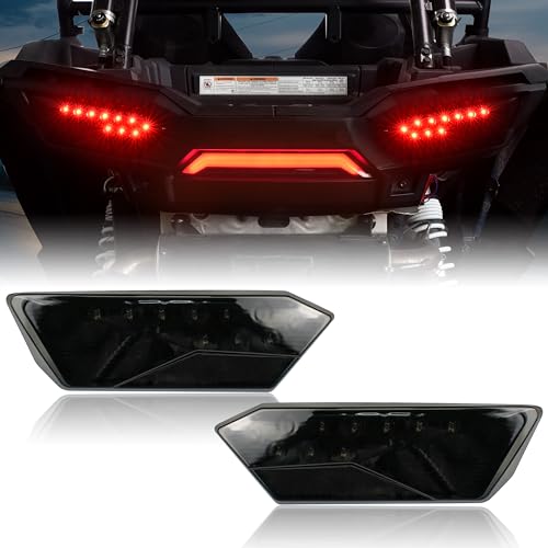 SAUTVS LED Tail lights for RZR 900 XP 1000 14-19, Rear Brake Stop Lights Taillights Tail Lamps for Polaris RZR 900 1000 S XP Turbo 2014-2019/RZR Trail 2020-23 Accessories(2PCS,#2412341/#2412342)