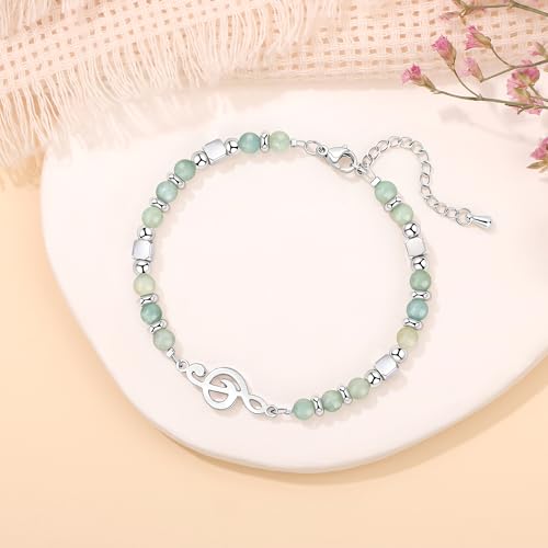 Image of JoycuFF ๐๐ถ๐ณ๐๐ ๐ณ๐ผ๐ฟ ๐ช๐ผ๐บ๐ฒ๐ป ๐ ๐ผ๐ผ๐ป๐๐๐ผ๐ป๐ฒ ๐๐ฟ๐ฎ๐ฐ๐ฒ๐น๐ฒ๐ Amazonite Colorful Imperial Jasper Stainless Steel Beads Bracelets, Graduation Christmas Valentines Mothers Day Birthday Gifts