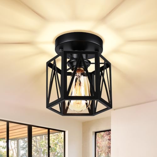 Vohyzufa Farmhouse Semi Flush Mount Ceiling Light Fixture