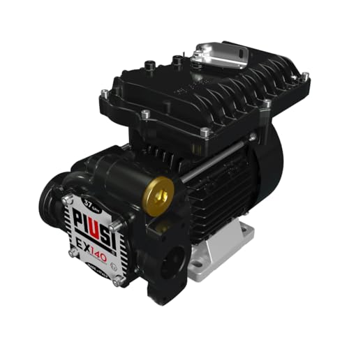 PIUSI Automatische Hochleistungspumpe 140 Liter/Minute für schnelles Betanken von Benzin, Kerosin, Diesel ATEX/IECEx zertifiziert, Stromversorgung 230V/50Hz, 1150 Watt | EX140 F00395010