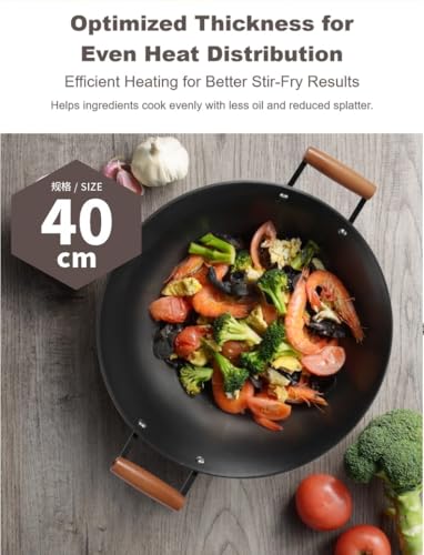 Hivelane Wok de Hierro Fundido 40 cm miniatura 5
