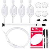 Cimeton 16Pcs Airlock Set for Fermentation, Auto Siphon with 6 Feet Clear Tubing, Twin Bubble S Type