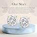 The Diamond Channel CERTIFIED 1 to 12 Carat LAB GROWN Solitaire Diamond Stud Earrings Round Cut 4 Prong Screw Back (F-G Color, VS1-VS2 Eye Clean Clarity)