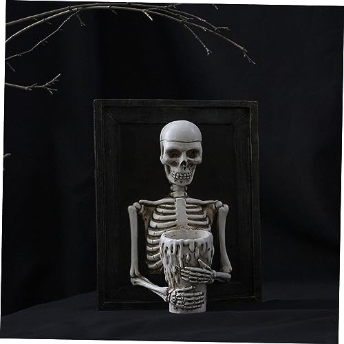 Chandelier squelette Halloween RLKHXBS cadre spooky mural