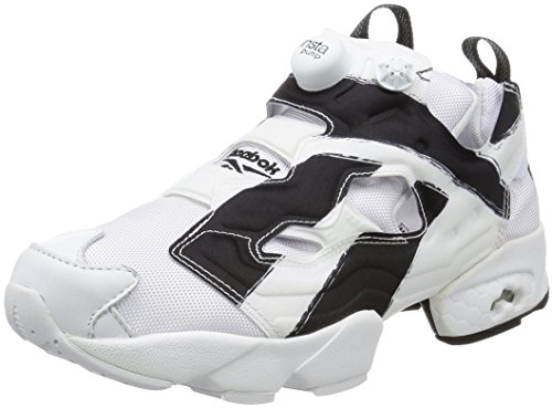 Reebok Instapump Fury Ob Baskets de course pour homme, Blanc Noir Ar1413, 36 EU