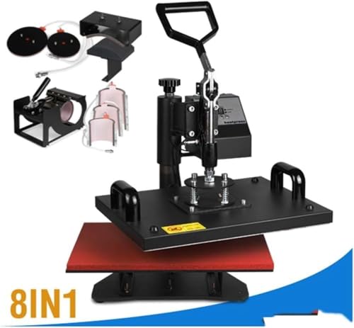 Máquina de prensa térmica para camisetas 8 en 1 miniatura 6