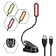 Toys4Boys Leselampe Buch Klemme -Led Leselampe Bett-Leselicht Buch- Amber/Red Reading Light (Bernstein/Mixedl/Rot)-Book Light-Buchlampe mit 8 LEDs Leseleuchte-360° Flexibel für Nachtlesen ins Bett