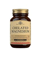 Solgar Chelated Magnesium - Supports Muscle and Nervous System - Mind Balance - Energy Release and Reduces Tiredness - Brown, 100 Tablets