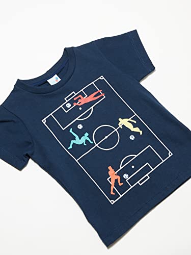 Camiseta Manga Curta, Tip Top, Meninos, Marinho, 2