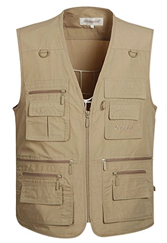 Wildestdream Men's Summer Outdoor Leisure Pockets Fish Hunting Photo Journalist Vest Plus Size