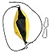 Oyhhalginate Boxing Ball Hanging Punching Training Bag, Double End Speed Reflex Ball for Boxing MMA Fitness, High - Elastic PU Leather with Durable Sling for Home Gym Use (Black Yellow)