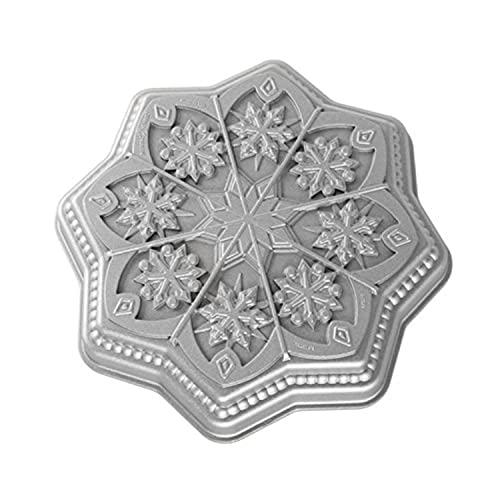 Comparison: Best Nordic Ware English Shortbread Pan 3 Nordic Ware Sweet Snowflakes Shortbread Pan, Silver