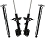 AutoShack SUSPKG2405 Front Bare Struts and Rear Shock Absorbers Set of 4 Replacement for 2005 2006 2007 Honda Odyssey 3.5L V6 FWD