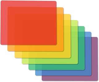 Fotouzy Flexible Cutting Boards Set of 7 - BPA-Free Plastic Mats, Non-Porous, Dishwasher Safe, Color-Coded 15x12 Inch Kitchen Essentials