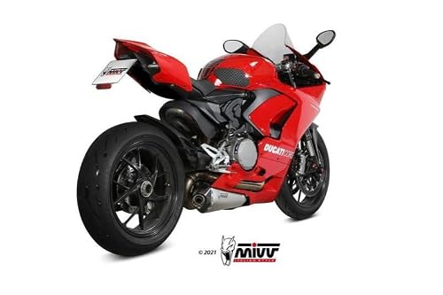 Mivv Slip-On Standard Delta Race Acciaio Inox Compatibile Con Ducati Panigale V2 955 Ccm A Partire Dall'Anno Di Costruzione 20