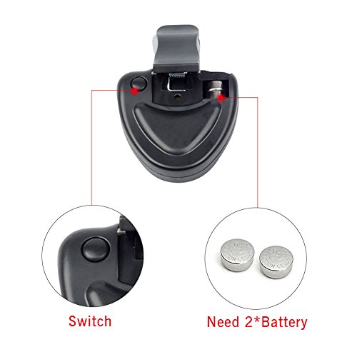 Greatstar 2 Pcs Sensitive Fishing Alarm Clock Electronic Led Light Fish Bite Sound Alarm Bell Clip On Fishing Rod Tool #TOP4