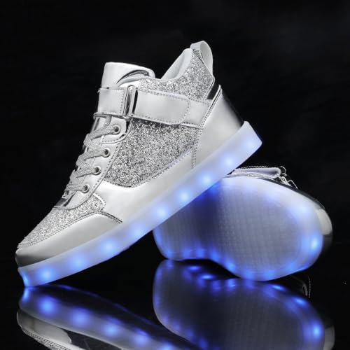 Image of YuanRoad Unisex LED Shoes Light Up Sneakers with USB Charging Dancing Shoes