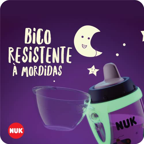NUK Copo Antivazamento Kiddy Cup Brilha No Escuro 300Ml - Rosa