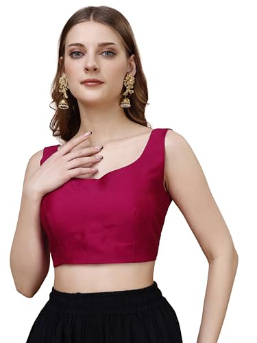 Image of Readymade Sleeveless Designer Party Blouse for Women Stylish