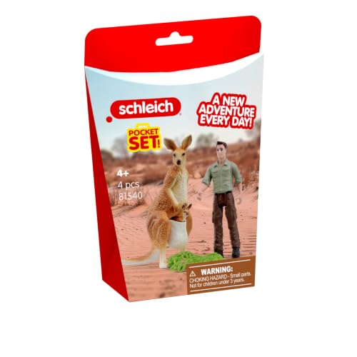 Schleich® 81540 Tour kangourou avec Ranger Pocket Set