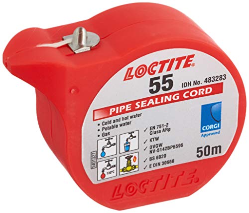 Loctite K97870 Henkel 55 pipe Sealing Cord, multicolore, 50 ml