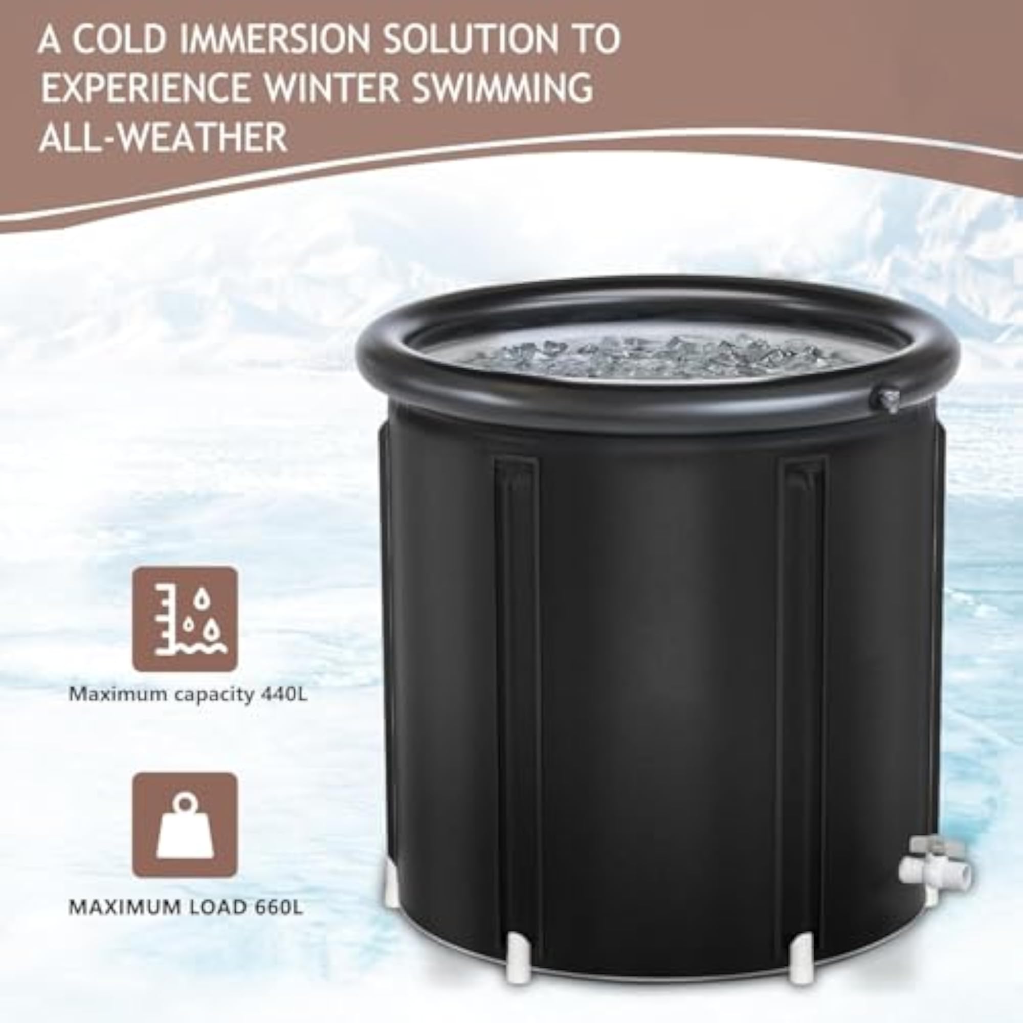 Ice Bath Tub Cold Plunge Water Therapy