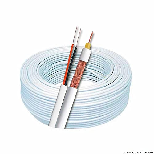 Cabo Coaxial Cftv Frapa Flex 4mm Bipolar 80% Malha 100M