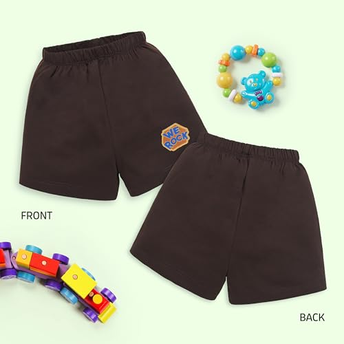 Image of LuvLap Baby Boys & Girls Regular Fit 100% Cotton Shorts Pack of 6