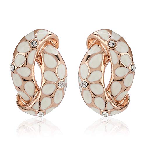 Valentines Jewellery: Stud Combo Earrings (WHITE, GREEN, BLACK)