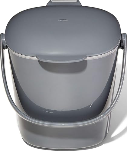 OXO Good Grips Easy-Clean Compost Bin, 0.75 Gal, Charcoal - image 1