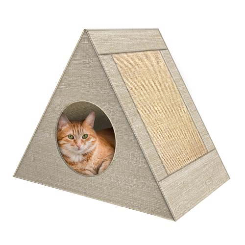 Casinha Toca Para Gato Cor Bege