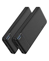 AsperX 2-Pack Power Bank Portable Charger Fast Charging 10000mAh, PowerBank USB C Input and Output, Battery Pack Compatible with iPhone, Samsung, Huawei, iPad, Tablets and More