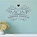 Adesivo Da Parete Mom Edizione Limitata Pvc Wall Regalo Festa Della Mamma Home Living Room Decor Mom Design Murale Wall Art 86X57Cm