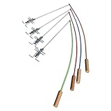 Firebuggz Marshmallow Roasting Sticks for Fire Pit – Campfire Fishing Pole | Long Smores Sticks & Hot Dog Roasting Stick | Firepit & Camping Roasting Sticks