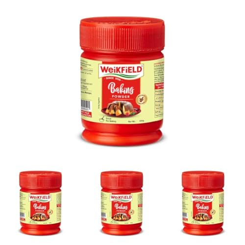 Image of Weikfield Baking Powder | In Reusable Poly Jar | 100g (Pack of 4)