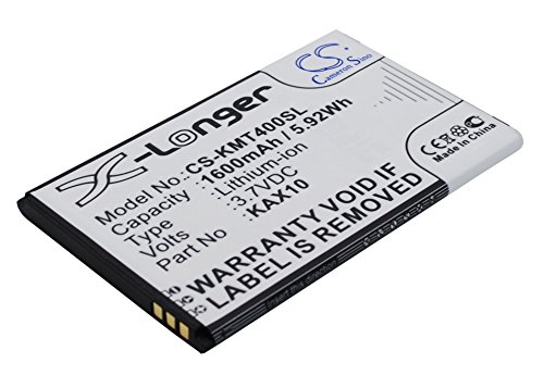 TECHTEK Batterie 1600mAh Compatible avec [KAZAM] Trooper X4.0 remplace KAX10, KAX10MXJAK038738, KAX40