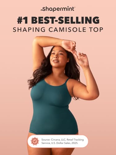Image of SHAPERMINT Womens Tops - Scoop Neck Cami Body Shaper for Women, Shapewear Tummy Control, Camisole Tank Tops for Women