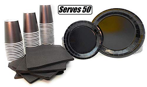 Serves 50 | Complete Party Pack | Black | 9