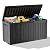 Outdoor Storage Box with Wheels – 75 Gallon Mobile Waterproof Resin Deck Box, Lockable Storage for Patio Cushions, Garden Tools, Pool Accessories – UV-Resistant Storage Bench for Backyard & Deck