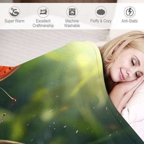 Couverture Lit Papillon Douce et Durable en Flannel Premium